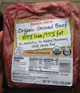 Organic beef