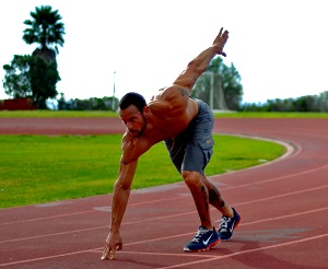 Gabe Warming Up to Sprint